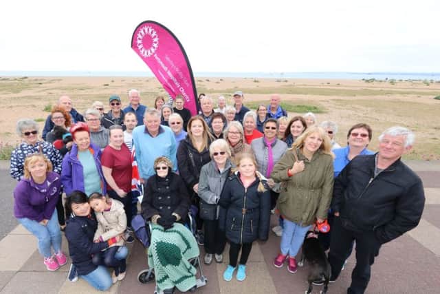 Walkers on Southsea seafront raising money for the Da Vinci surgical robot at QA Hospital      Picture: Habibur Rahman