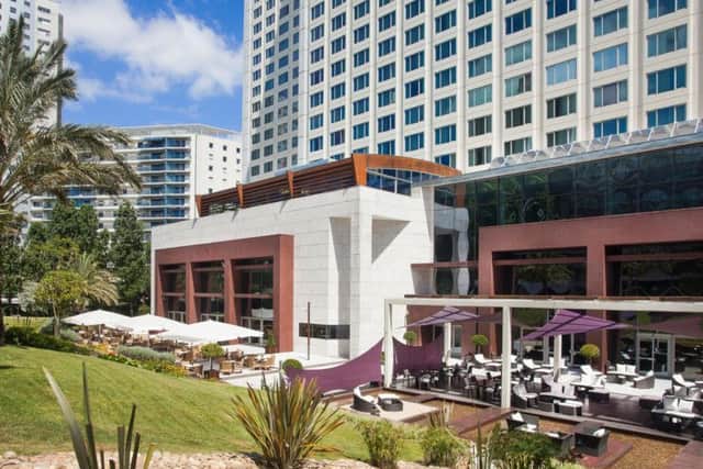 Corinthia Hotel Lisbon garden terrace.