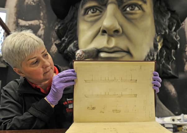 Curator Rhian Tritton with an artefact from a new museum dedicated to Isambard Kingdom Brunel, which is opening for the first time in Bristol.  Adrian Brooks/Imagewise/PA Wire