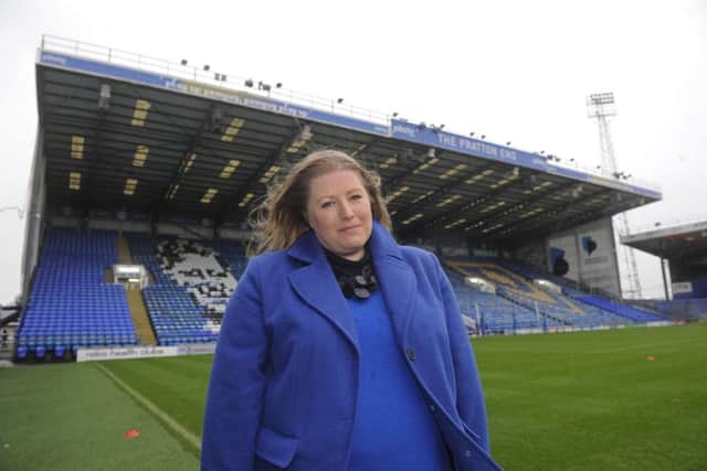 Cllr Donna Jones and David Williams of Portsmouth City Council, launch the Sleepout Campaign at Fratton Park which highlights the plight of the homeless.
Picture Ian Hargreaves  (171677-1 PPP-171112-104009006