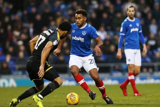 Nathan Thompson returns for Pompey against Oxford United today.