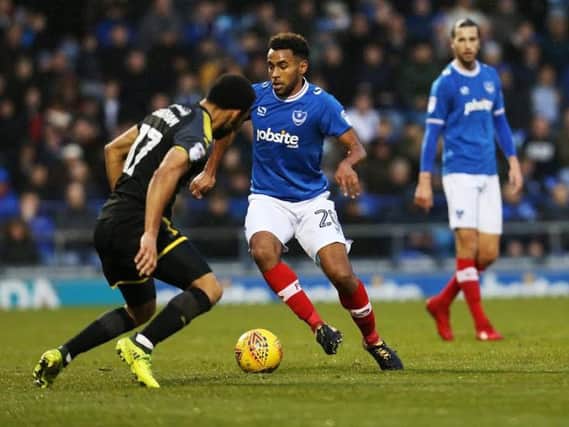Nathan Thompson returns for Pompey against Oxford United today.