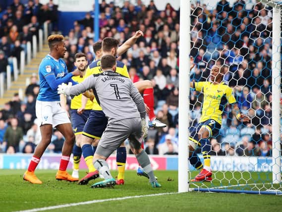 Kal Naismith opened the scoring for Pompey in the fourth minute