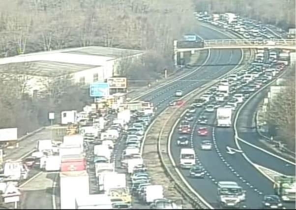 Traffic is at a standstill. PHOTO: Highways England