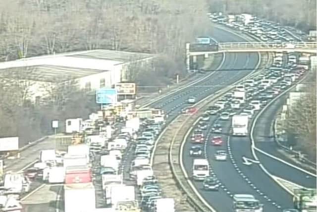 Traffic is at a standstill. PHOTO: Highways England