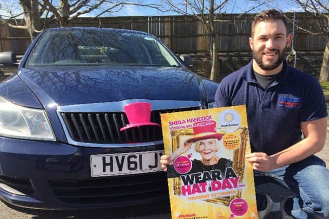 Aqua Cars driver Anthony Fookes supporting Brain Tumour Research