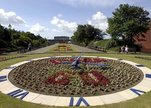 The floral clock outside the D-Day museum on Southsea seafront in 2004