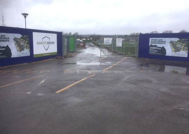 The temporary road across Alexandra ark in Portsmouth for the sea defences work  Picture: Steve Deeks