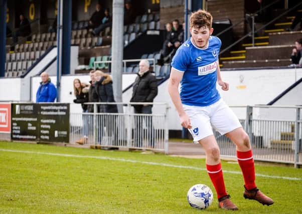 Bradley Lethbridge scored for Pompey Academy in their 2-2 draw against Exeter City. Picture: Colin Farmery