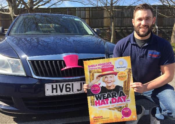 Aqua Cars driver Anthony Fookes supporting Brain Tumour Research