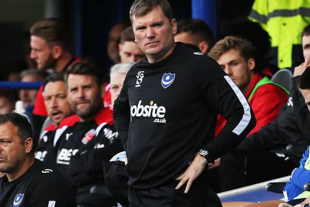 Pompey assistant manager Joe Gallen