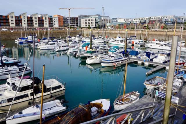 St Helier marina.