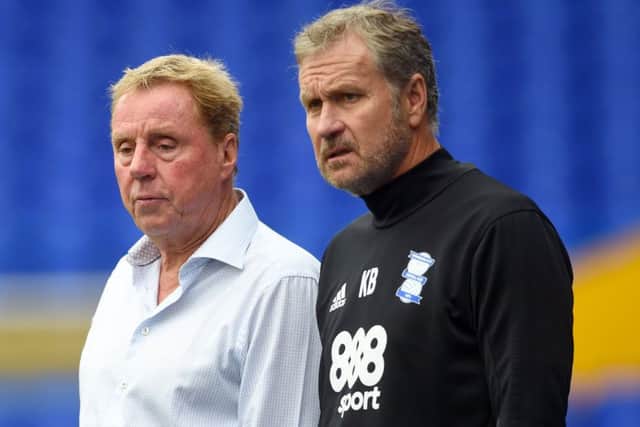 Kevin Bond, right, and Harry Redknapp. Picture: Joe Giddens/ PA Images