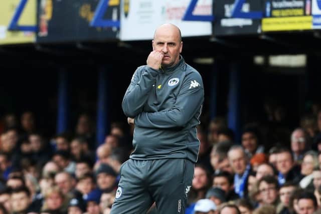 Wigan boss Paul Cook. Picture: Joe Pepler