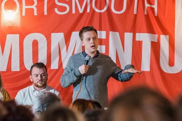 Journalist, author and Labour activist Owen Jones at the Rifle Club in Portsmouth. Picture: Mike Cooter