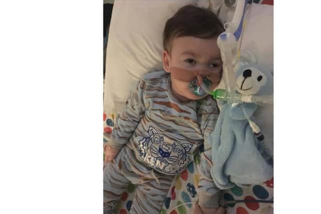 Alfie Evans, who is on a life support machine