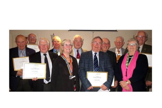 Members of Havant Rotary Club awarded for 504 years of service. Credit: Havant Rotary Club