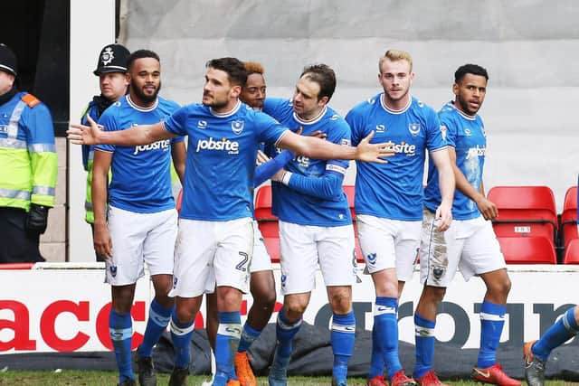 Gareth Evans celebrates his winner against Walsall