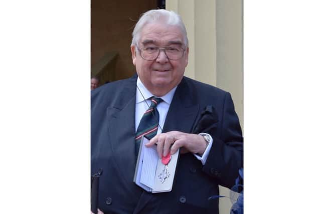 Michael Pipes from Southbourne went to Buckingham Palace to receive his MBE medal