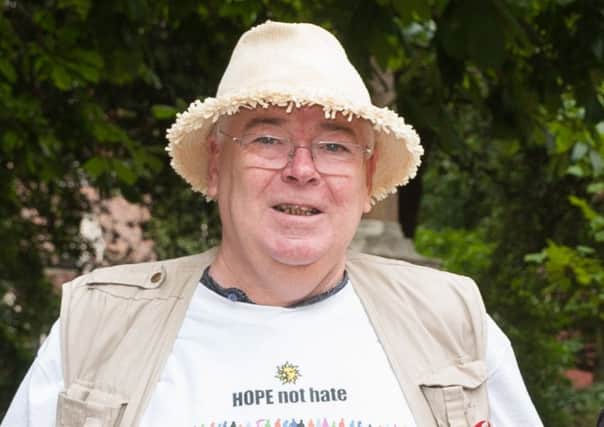Ian Love pictured at a community picnic in Portsmouth against 'hate politics', in 2016
