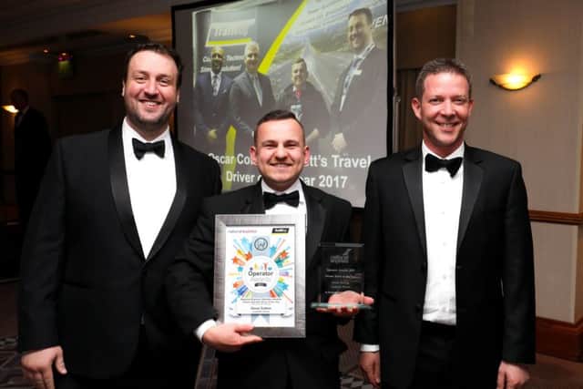 Lucketts coach driver Oscar Cotton was crowned Driver of the Year Picture: Shaun Fellows / Shine Pix