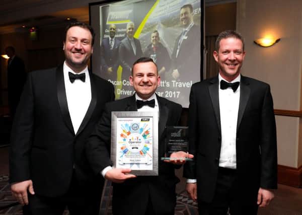 Lucketts coach driver Oscar Cotton was crowned Driver of the Year Picture: Shaun Fellows / Shine Pix