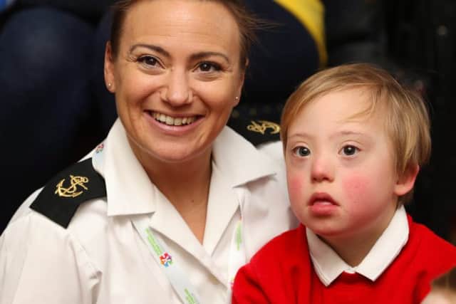 Leading Writer Rebecca Fyans with her son Sebastian. Picture:  Leading Photographer Joe Cater