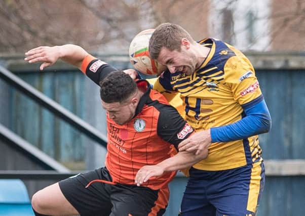 Ed Sanders netted an own goal for Gosport Borough. Picture: Keith Woodland