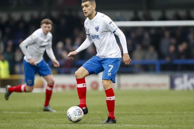 Stuart O'Keefe on his return against Rochdale. Picture: Daniel Chesterton/phcimages.com