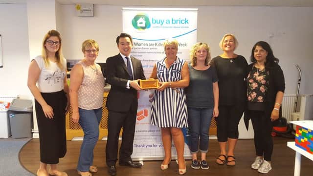 Alan Mak MP with the team from the Southern Domestic Abuse Service