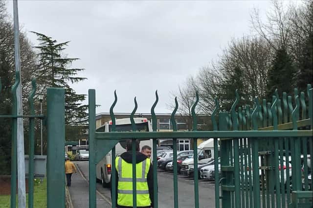 Students have returned to Crookhorn College after falling unwell in America