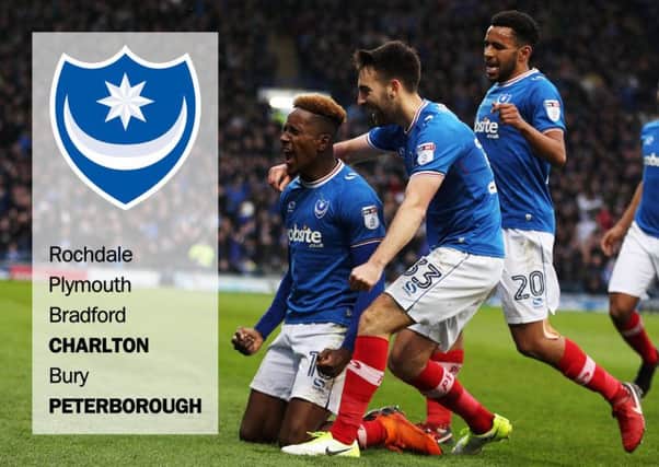 Pompey's remaining League One fixtures