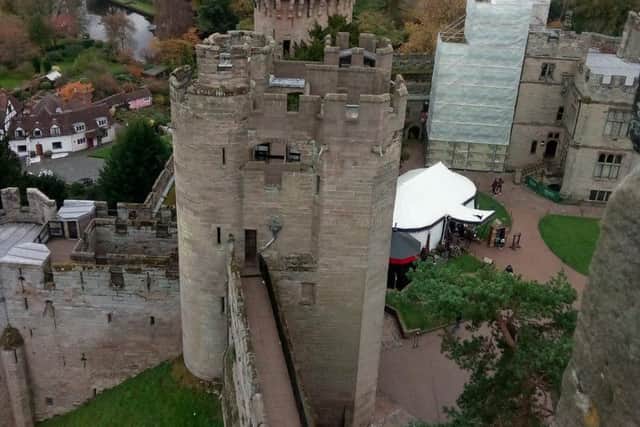 The picturesque Warwick Castle.