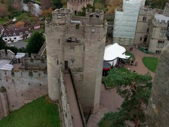The picturesque Warwick Castle.