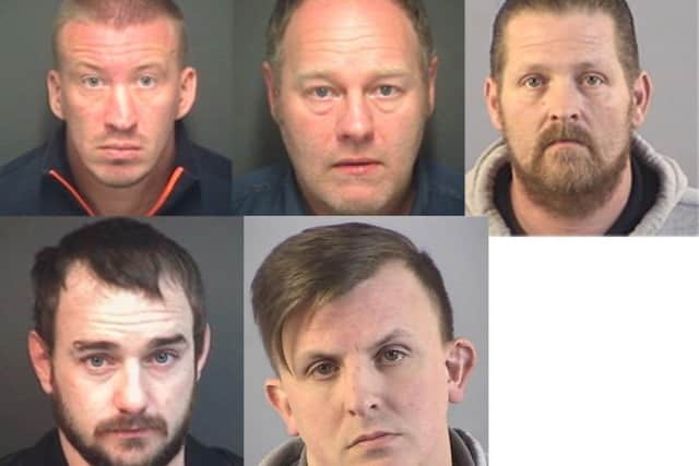 Top, from left: Kevin Griffin, George Rees and Paul McAdamBottom, from left: Sean Musson and Thomas Smither