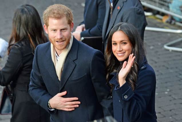 Prince Harry and Meghan Markle arriving at the Nottingham Contemporary, on their first official engagement together. Picture: Joe Giddens/PA Wire PPP-180701-175620001
