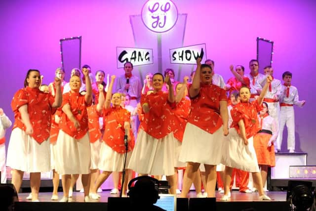 A colourful scene from the 2015 Gosport Gang Show at Ferneham Hall in Fareham