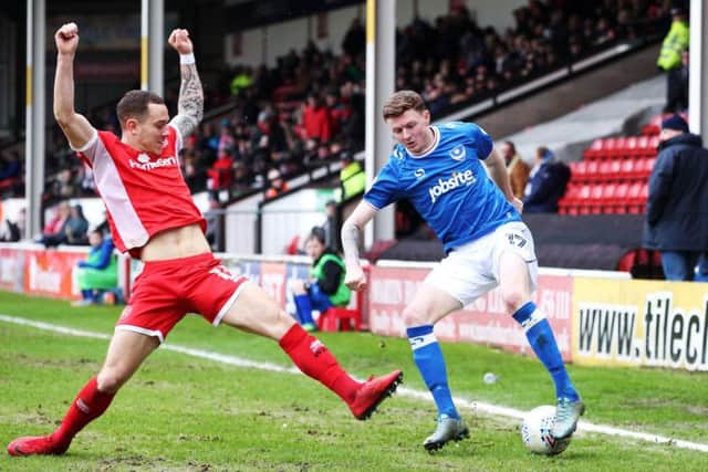 Dion Donohue has been recalled for Pompey's trip to Rochdale.