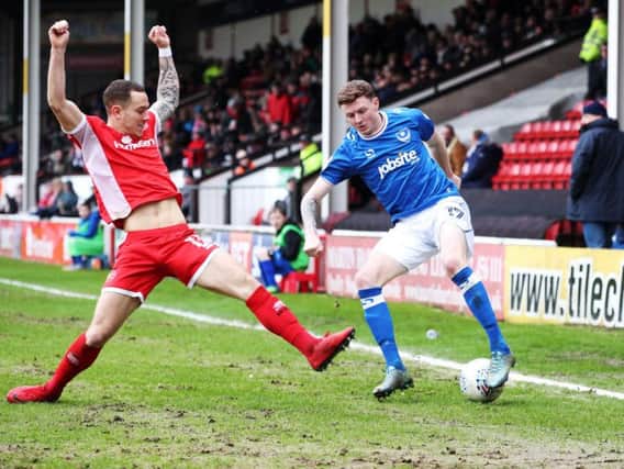 Dion Donohue has been recalled for Pompey's trip to Rochdale.