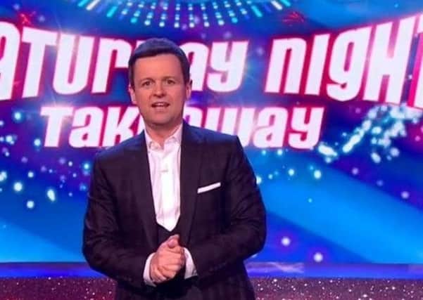 Declan Donnelly is without his normal sidekick after Ant McPartlin stepped down from his TV commitments when he was charged with drink driving earlier this month. Picture: ITV/PA Wire