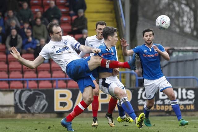 Brett Pitman continues his scoring form. Picture: Daniel Chesterton/phcimages.com
