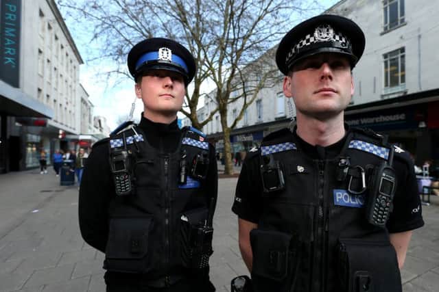 Acting Sgt Dan McGarrigle, right, and PCSO Hayden Alderson are part of the Project Stark team. Picture: Chris Moorhouse
