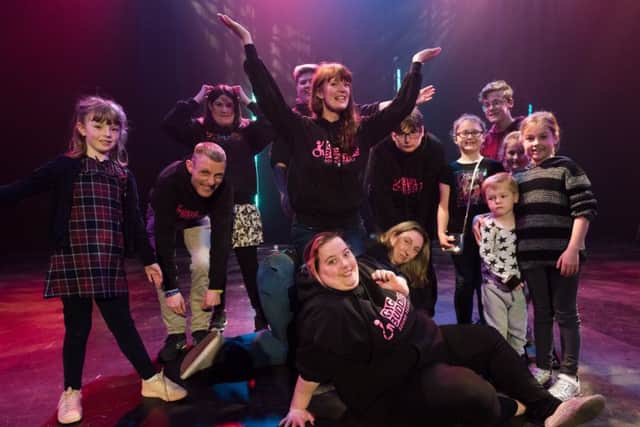 'Gig Buddies' perform on stage at the Kings Theatre Open Day.