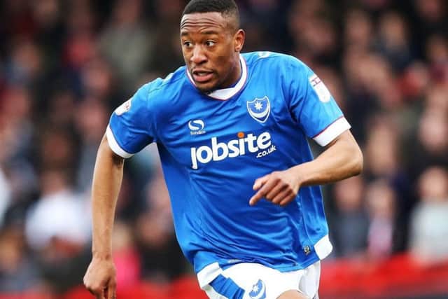 Nicke Kabamba netetd for Aldershot on Saturday against Maidenhead. Picture: Joe Pepler