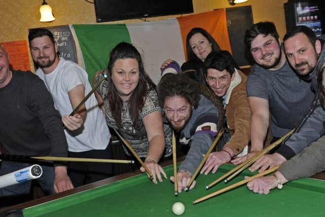 Staff member Tammy Kent (third left), leads the teams
Picture Ian Hargreaves  (180450-1)