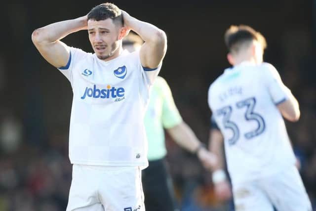 Pompey striker Conor Chaplin. Picture: Joe Pepler