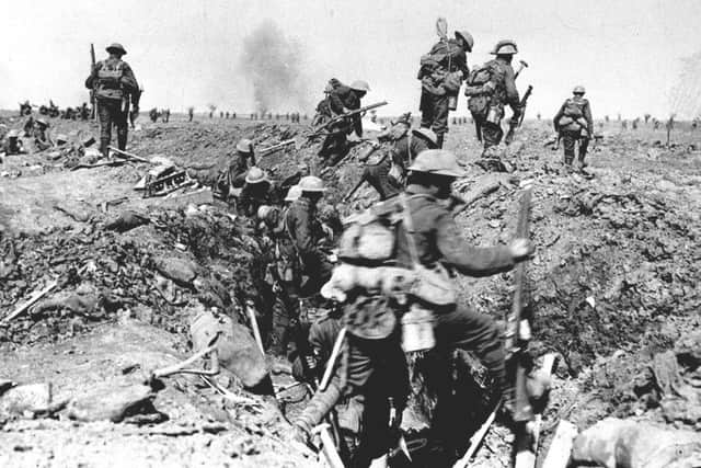 British troops during the Battle of the Somme Picture: PA First World War collection