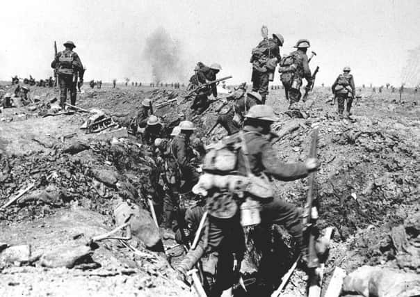 British troops during the Battle of the Somme Picture: PA First World War collection