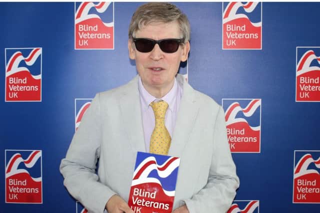 Blind veteran Will Phillips, 60, has received a creative art award from military charity Blind Veterans UK for his outstanding achievements in art and photography