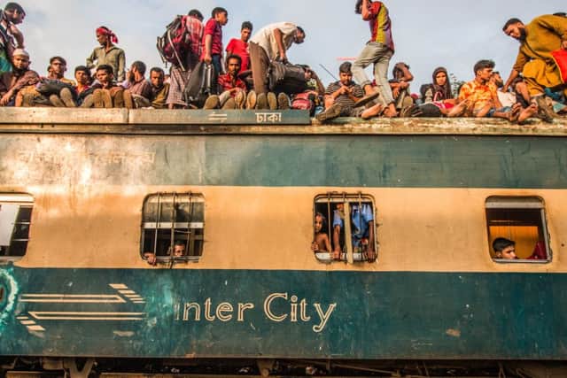 Zella loves the atmosphere of Indian railways